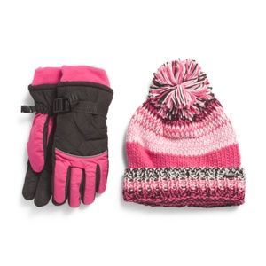 ZERO EXPOSURE Riley Knit Hat & Ski Glove Set